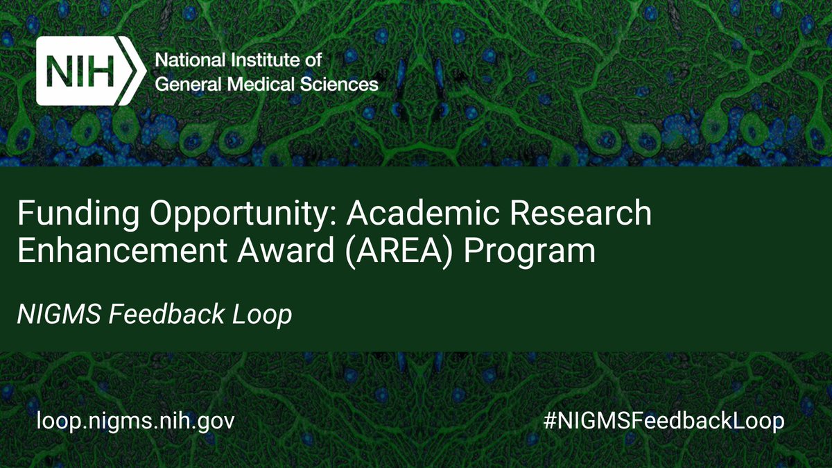 Notice of funding opportunity for the Academic Research Enhancement Award R15 for undergraduate-focused institutions has been reissued. The first application due date is June 25, 2024. Learn more in the latest #NIGMSFeedbackLoop blog post: go.nih.gov/h6Rakkw.