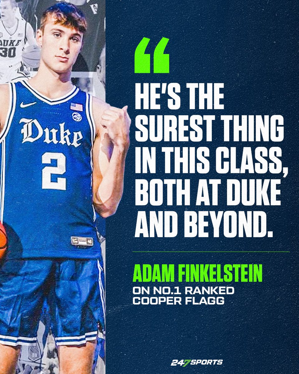 “He’s the surest thing in the class, both at Duke and beyond.” 🔥 @AdamFinkelstein breaks down the FINAL 2024 rankings on today’s 247Sports’ College Basketball Show. 🏀 📷 WATCH: youtube.com/watch?v=JxHLlL…