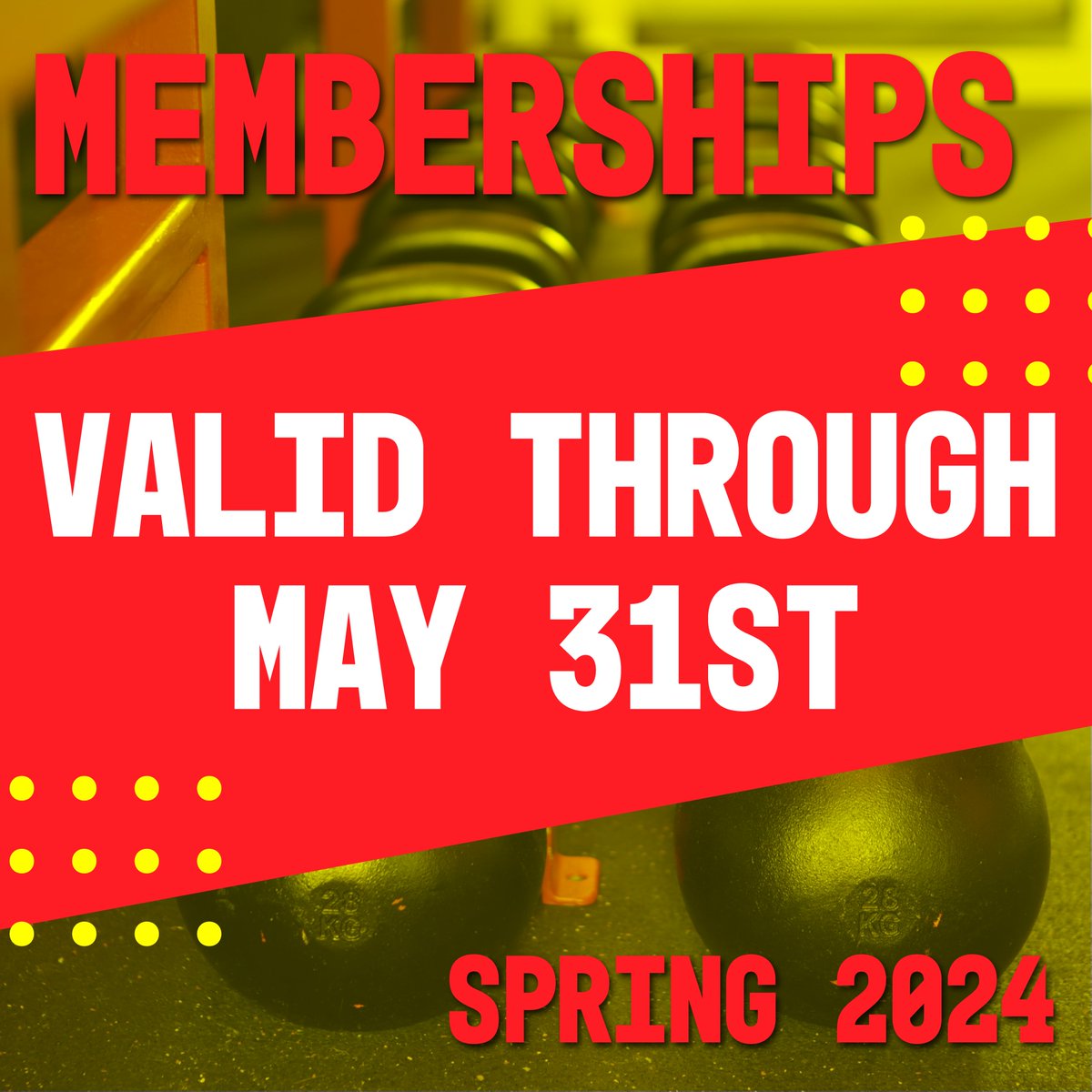 🚨 MEMBERSHIPS VALID THROUGH MAY, 31ST 🚨 Spring 2024 Student & Student Spouse Memberships are valid through May, 31st! #campusrec #campuslife #pittstaterec #OAGAAG #PSU