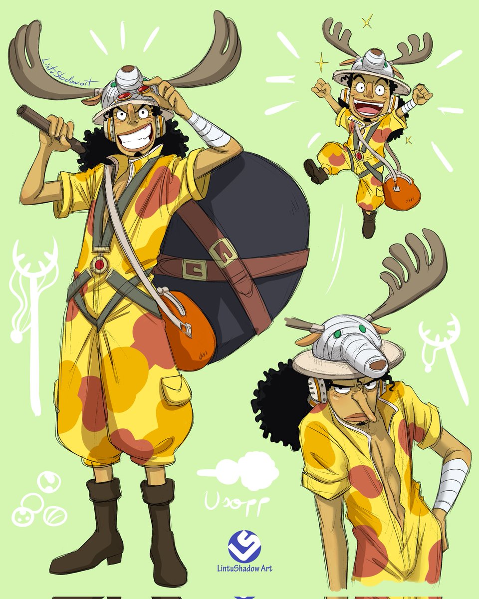 Stampede Usopp design. This is an art trade I did for @Soppyzone I love this outfit, it's super original. #ONEPIECE #usopp #Onepiecefanart