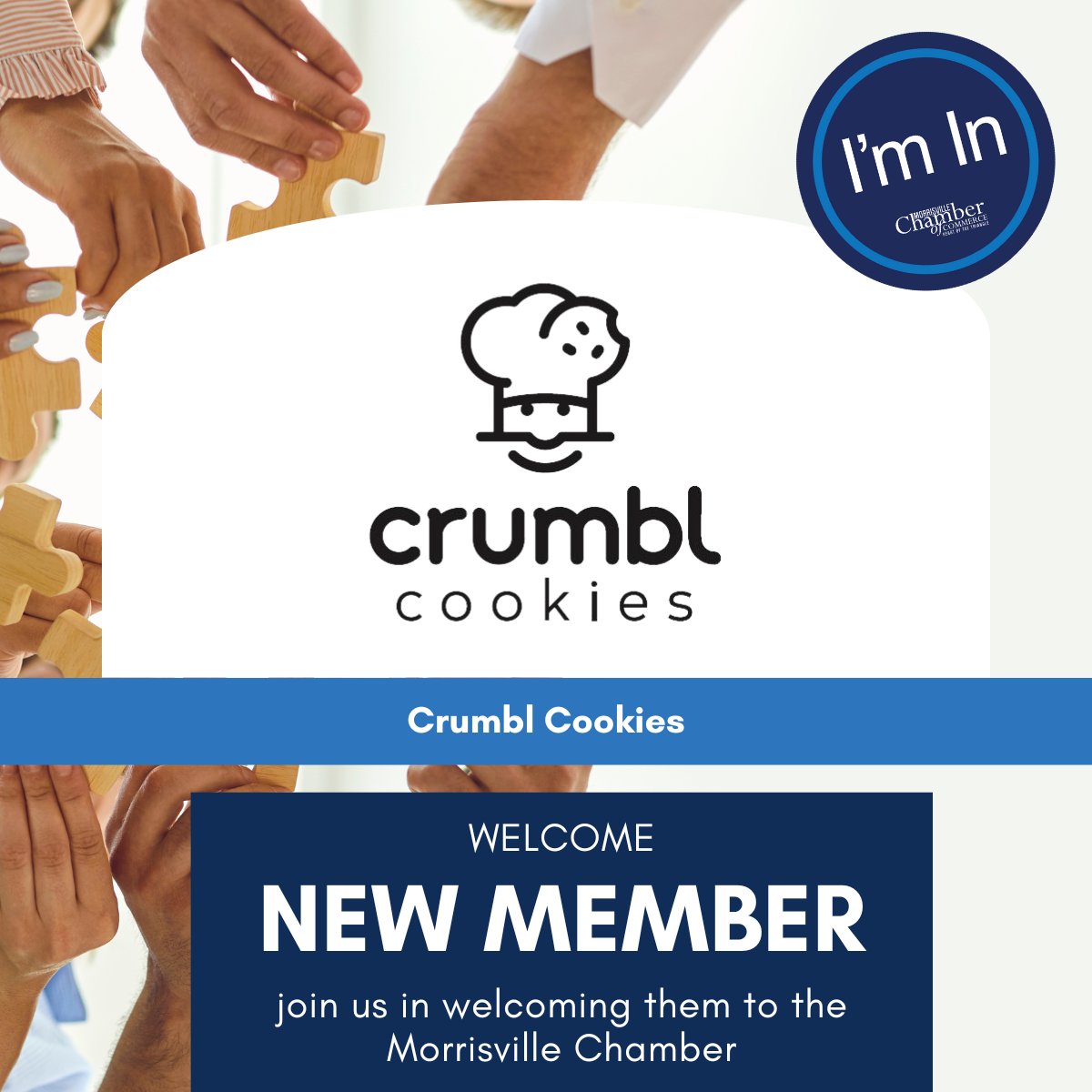 #WelcomeWednesday A new cookie is in town! Make sure to visit Crumbl Cookies at 1105 Market Center Drive for a weekly rotating menu of 6 deliciously flavors to experience. crumblcookies.com