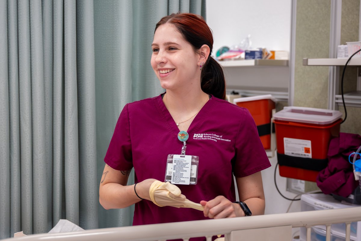 As we celebrate our new graduates today we also want to highlight those still pursuing a nursing degree on this #NationalStudentNursesDay! #ASUNursing students are prepared to provide exceptional evidence-based care, become leaders in the field & thrive in any health setting.🔱