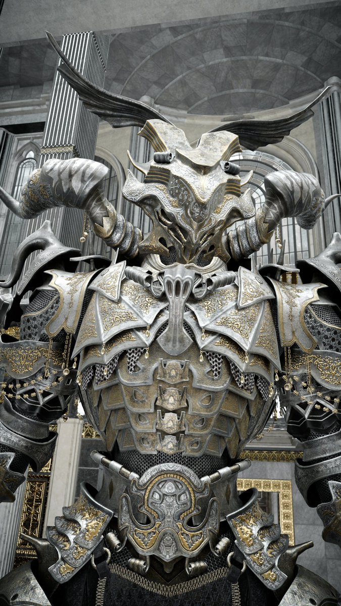 uk2949d's tweet image. #FF15 
#HBDSomnus
ソム誕なので夜叉王の凝りに凝りまくってるデザインの細部画像あげとくね。絵描きさんは参考資料にどぞう