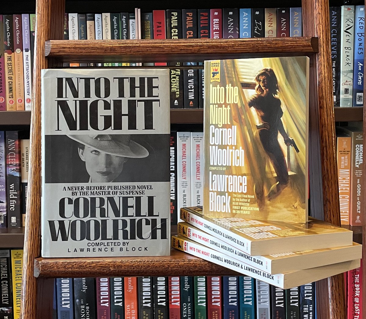 New this week: the first-ever vintage reissue treatment of a Mysterious Press title! Into the Night, the @CornellWoolrich novel expertly completed by @LawrenceBlock, is in stores now from @HardCaseCrime. Pick up a copy & enjoy the collaboration of two crime fiction masters…