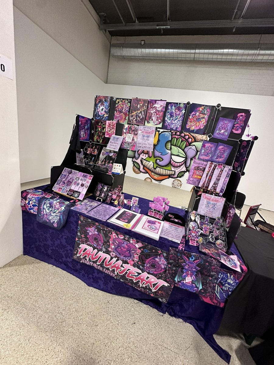 tautuaje's tweet image. Ready for tomorow! @FantasyBasel stand 440!! #fantasybasel #Switzerland