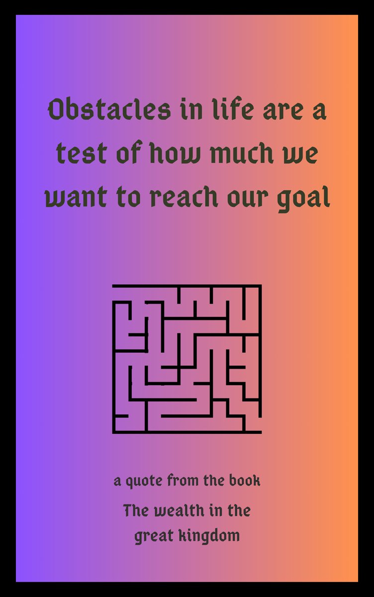 Obstacles in life are a test of how much we want to reach  our goal #goals #authors #success #life #bookreviews #book #BookLive