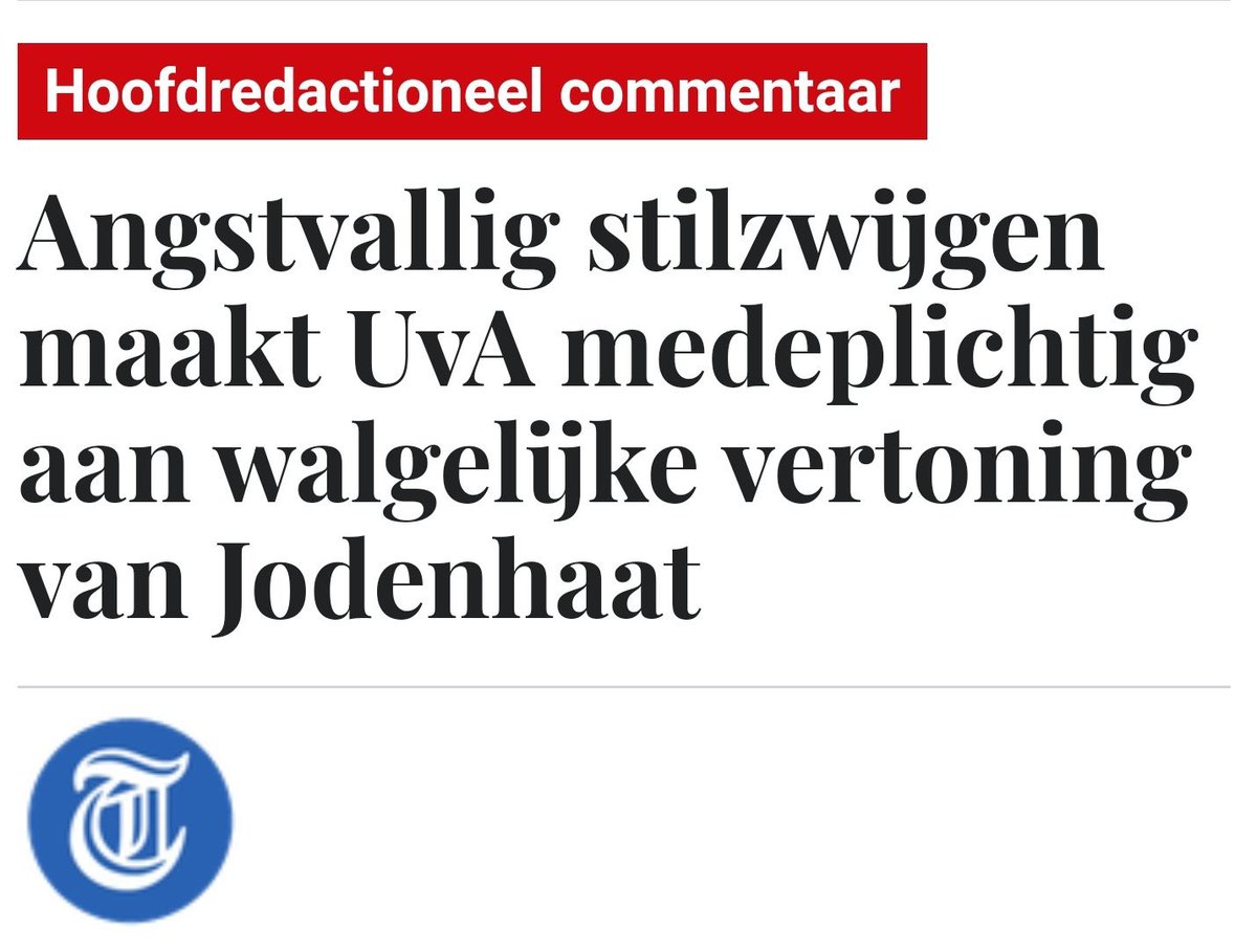 Het bestuur inclusief de rector van de UvA dient af te treden. Het is schandalig dat Joden niet veilig zijn op een Nederlandse universiteit.