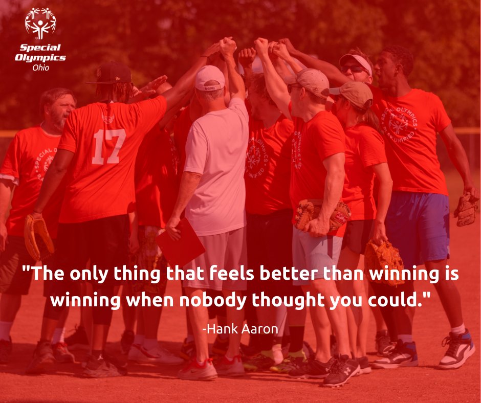 “The only thing that feels better than winning, is winning when nobody thought you could.” — Hank Aaron ⚾️ #SOOH #motivation #WisdomWednesday