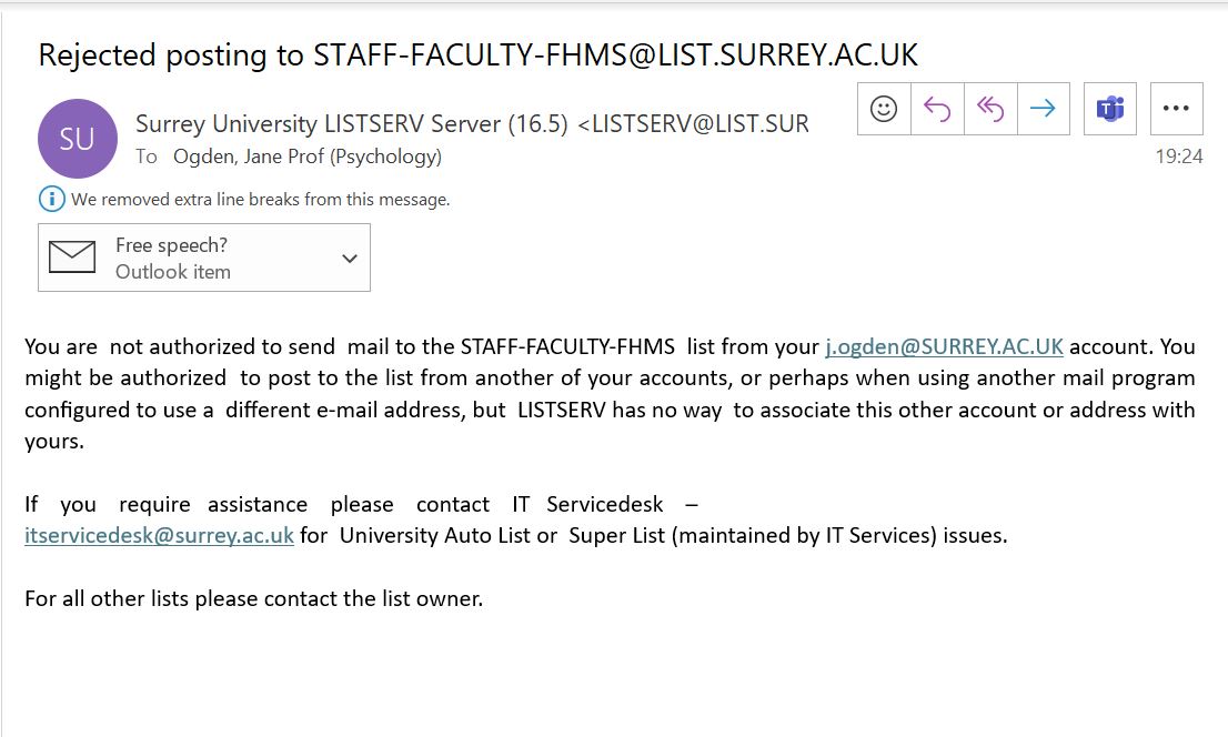 And in the middle of redundancies they take away our freedom of speech! Surreal! @UcuSurrey @ucu @Phil_Baty