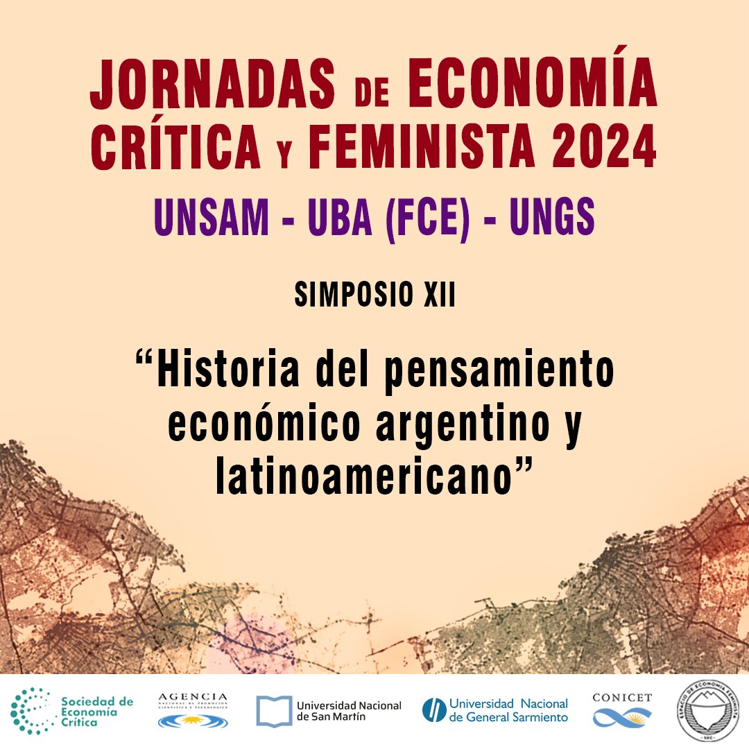 Te invitamos a presentar ponencias en este simposio sobre nuetsras historias del pensamiento económico. 📆Fecha de las JEC/JEF: 26, 27 y 28 de septiembre de 2024 [UNSAM/FCE-UBA/UNGS] Anotá: fecha límite para el envío de resúmenes es el 17/05 @eecofeminista @Econ_Critica @ndvoskin