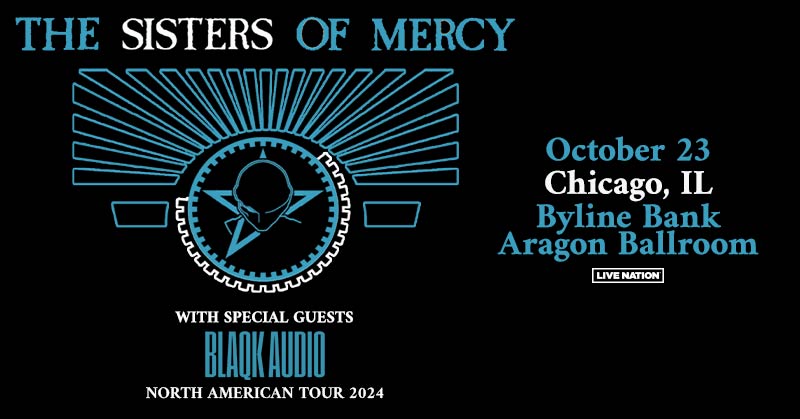 🚨 PRESALE HAPPENING NOW 🚨 🎶 THE SISTERS OF MERCY w/ special guest BLAQK AUDIO 📅 October 23 🎫 Unlock presale tickets Wednesday @ 10am (code: SOUNDCHECK) | General onsale begins Friday @ 10am | livemu.sc/3wiFFPQ
