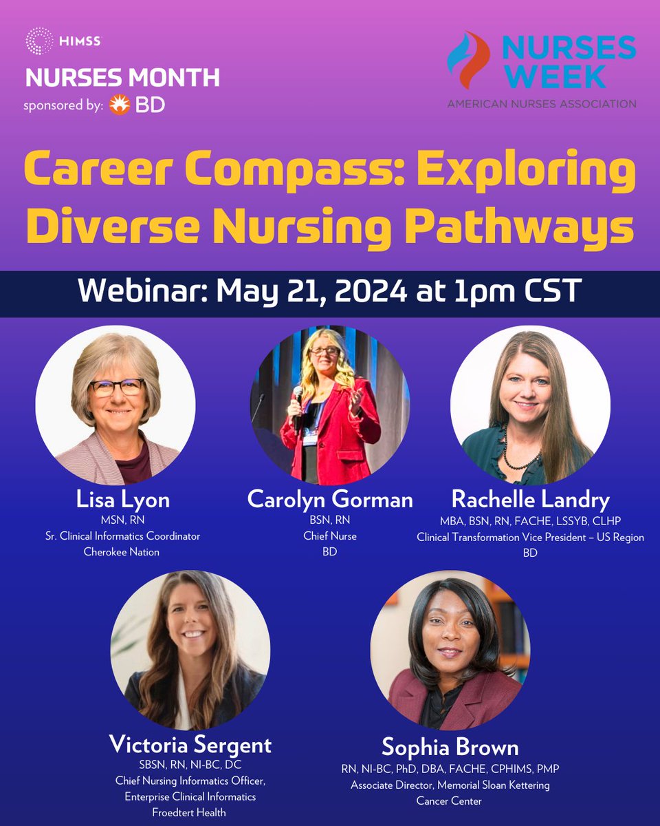 Join us for an inspiring #NursesMonth webinar! Hear from seasoned nurses as they share personal journeys and tips for success. Whether you're new or experienced, gain valuable insights to navigate your career. Save your spot now: bit.ly/3wv2AXY #NursesWeek