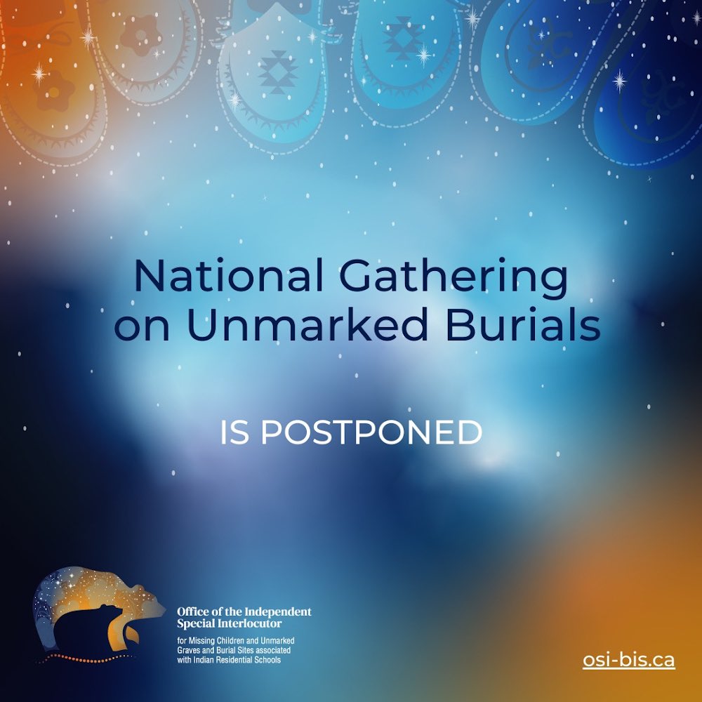 “Postponed” because they haven’t found a single unmarked grave, to say nothing of murdered students.