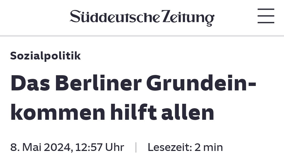 Außer denen, die dafür noch mehr arbeiten müssen oder woher kommt die Kohle fürs Grundeinkommen nochmal?

Egal, noch mehr Abhängigkeit vom Staat, wird schon schief gehen.