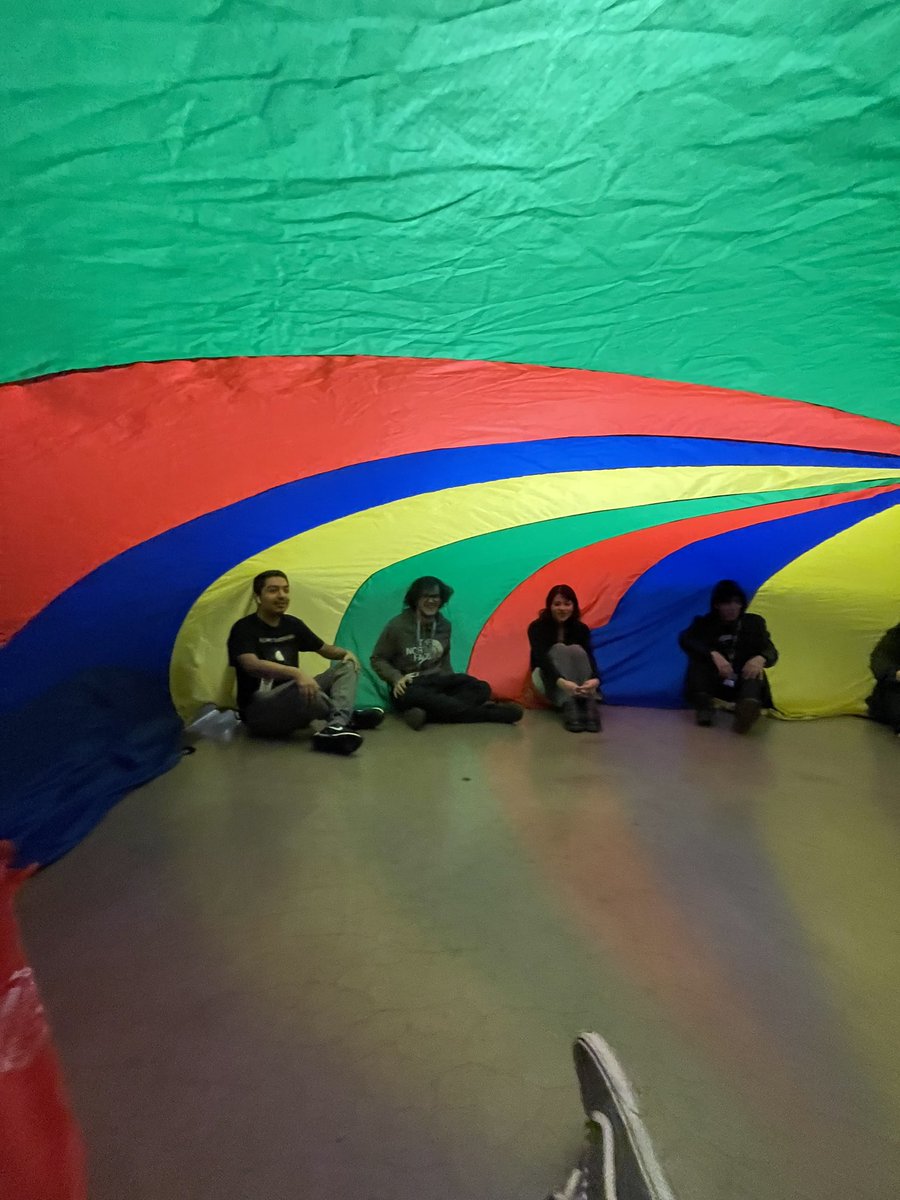 I figured that my @EastHighAces seniors needed to feel like kids one last time before graduation so I called in a favor to get us a parachute day! 

Remember, you're never too old to have fun. #WeFlyTogether