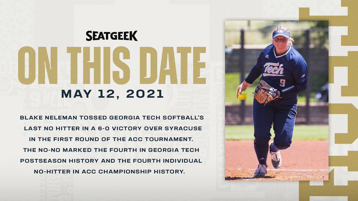 On this date 🗞️ @GaTechSoftball #StingEm 🐝