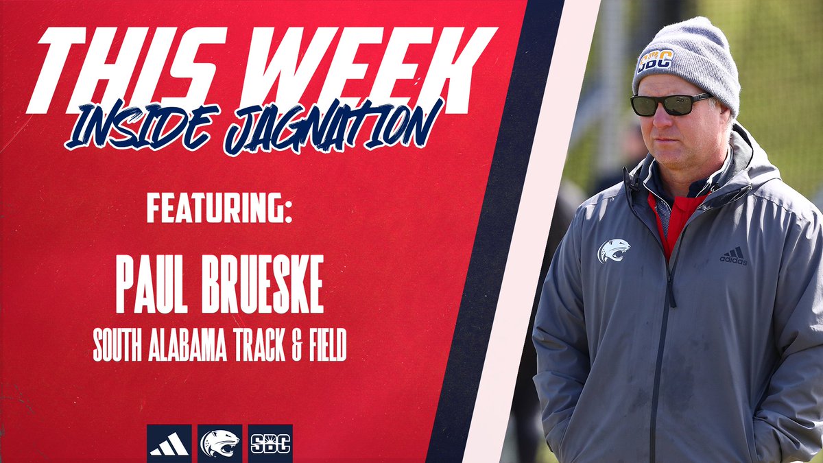 NEW PODCAST EPISODE‼️ @SouthAlabamaTXC head coach Paul Brueske is this week's featured guest! #OurCity 🔊: usajaguars.com/podcast