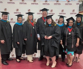 Congratulations to these outstanding students for earning their Master of Public Administration (M.P.A.) - Nicholas Reynolds, Ann Kucera, Janessa Danielson, Darien Smith, Abigail Tyner, Karen Griggs, Nancy Cepeda, and Ann Young (not pictured, Jayden Wezensky). 

#CMUAlumni #MPA