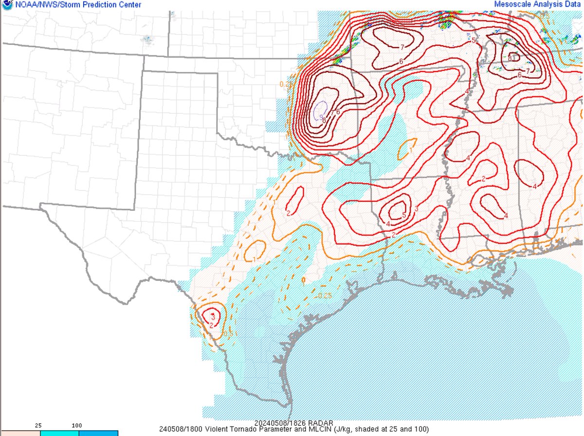 Some SPC Mesoscale Analysis for the new MD 0701 discussion. 500 & 850mb winds, SB CAPE and VTP
#txwx #okwx #arwx #mowx