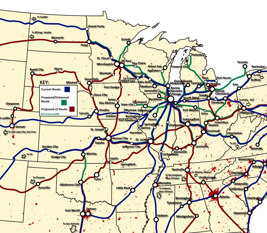 The Chicago Hub Improvement Program is easily one of the best infrastructure projects we could be building right now, allows 2/3x the frequency of some Amtrak routes (Like the Lincoln & Michigan trains) and much more capacity for new Amtrak Midwest services. Fund the damn train