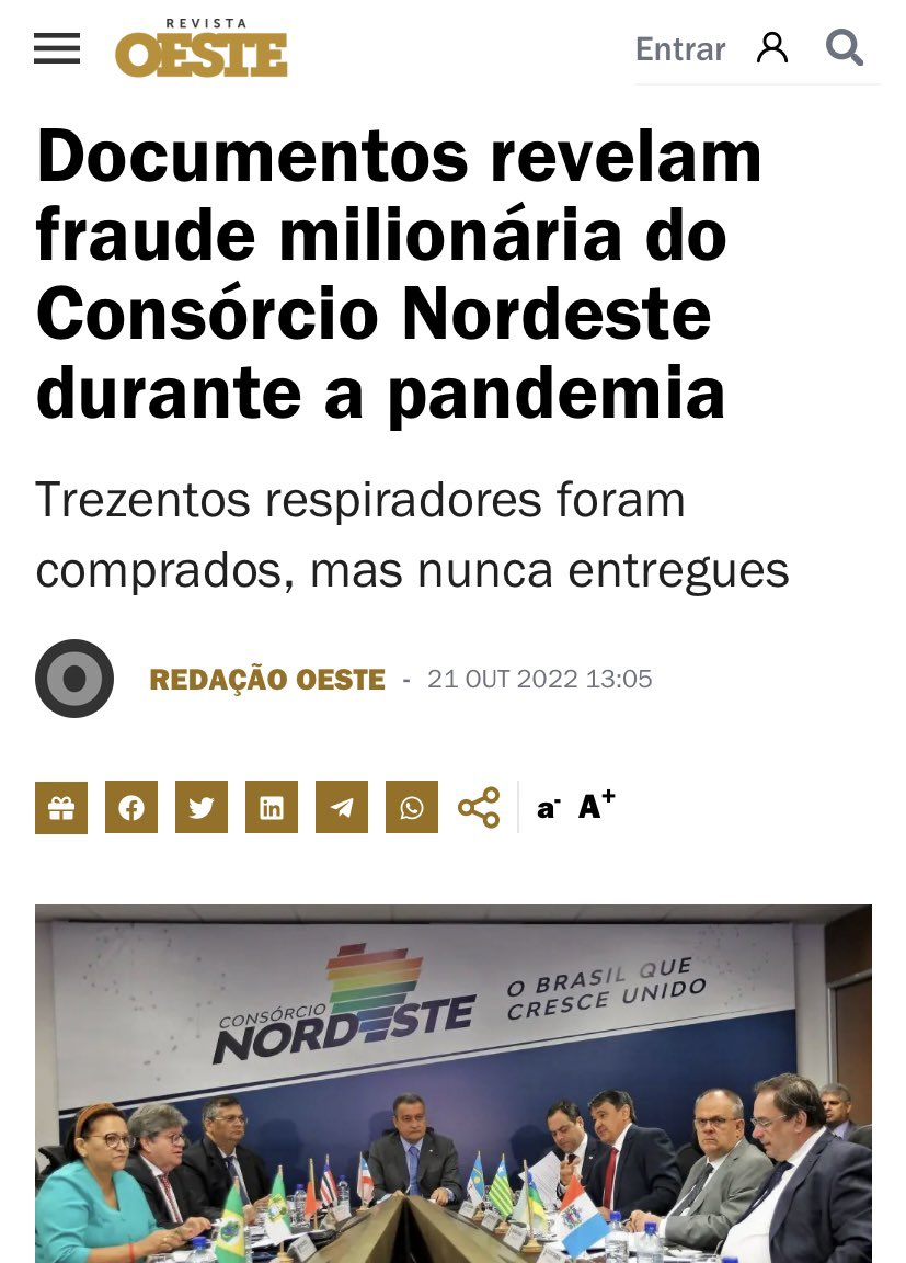 @CarlosBolsonaro Não é possível 🙆🏻‍♀️ Que pesadelo meu Deus! revistaoeste.com/politica/docum…