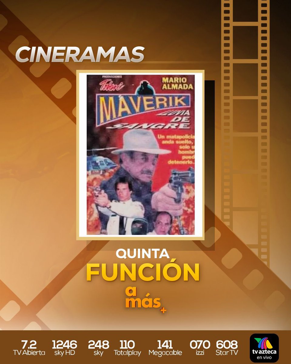 🍿¡Prepara tus palomitas para disfrutar de los mejores clásicos del cine mexicano, este miércoles! 🎬🇲🇽 12:00 p.m. 𝗦𝗲 𝗮𝗰𝗮𝗯𝗮𝗿𝗼𝗻 𝗹𝗮𝘀 𝗺𝘂𝗷𝗲𝗿𝗲𝘀 💅y después, 𝗟𝗮 𝗳𝘂𝗲𝗿𝘇𝗮 𝗶𝗻𝘂́𝘁𝗶𝗹. 6:30 p.m. 𝗞𝗲𝗿𝗺𝗲𝘀𝘀𝗲 🔥 y al terminar, 𝗧𝗮𝗹𝗽𝗮. 10:30 p.m.…