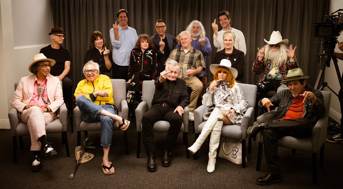 “Any motherfucker that spits on me, I want to kick the shit out of them” - Lee Ving

Front Left to Right: @kidcongopowers, <a href="/wattfrompedro/">mike watt</a>, @fearleevingofficial, <a href="/lindaramone/">Linda Ramone</a>, Joe Baiza

Middle Left to Right: DJ Bonebrake (<a href="/Xtheband/">Xtheband</a>), Exene Cervenka (<a href="/Xtheband/">Xtheband</a>), Trudie, George
