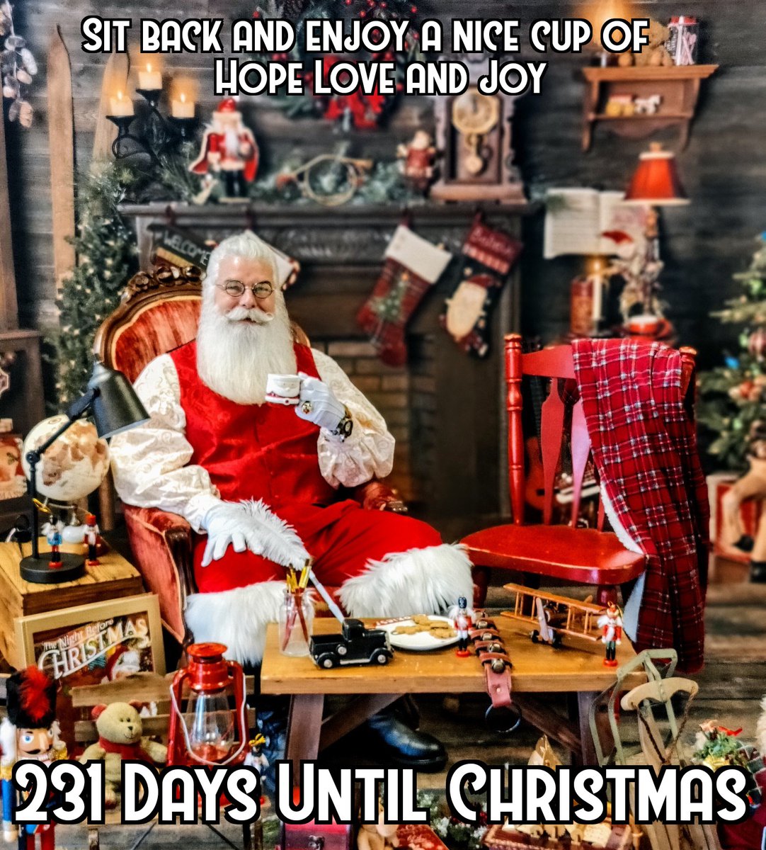 Happy Wednesday Everyone! Relax! Sit back and enjoy a nice cup of Hope, Love and Joy. Have a blessed day and be a blessing.

#christmascountdown #christmas #countdowntochristmas #HopeLoveJoy #blessing #blessed #wednesday #believe #share #eastcoastsanta