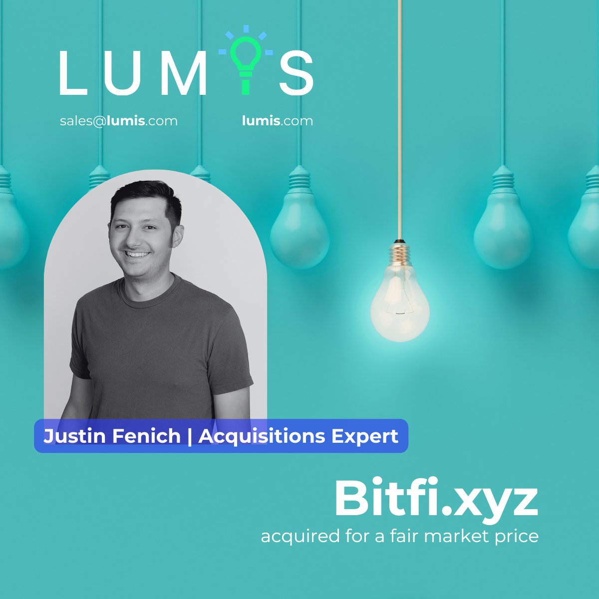 Bitfi.xyz has been acquired!

#Lumis