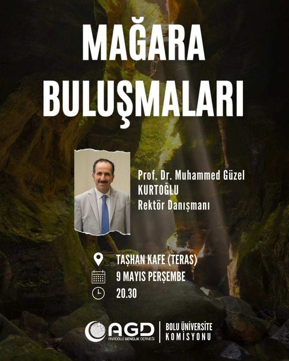 🪨MAĞARA BULUŞMALARI

🗓️ 9 Mayıs Perşembe 2024
⏰ 20.30
📍 Taşhan Kafe