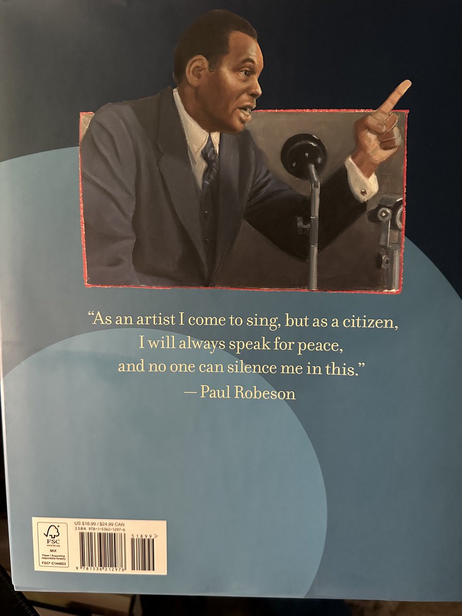 Different time. Different place. Same standard.

#PaulRobeson lived an artist’s definition of #ForTheCulture . Check out how here.

The latest from Carole Boston Weatherford and @ericvelasquezny⁩ couldn’t arrive at a more appropriate time. Thank you for “Outspoken.”