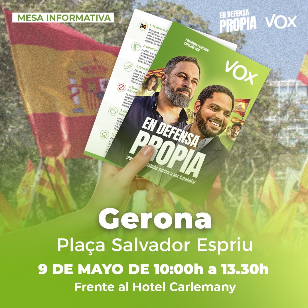 📍Mañana nos vemos en Gerona, en la Plaça Salvador Espriu. Acércate a conocer nuestro programa!