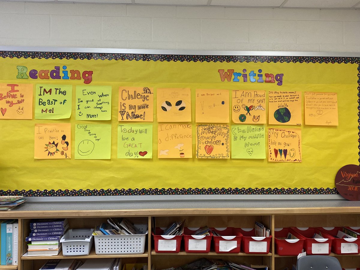 The Wall of Affirmations is up! Students chose a message for themselves to help them through the SOLs. <a href="/ForestGroveES/">Forest Grove ES</a>