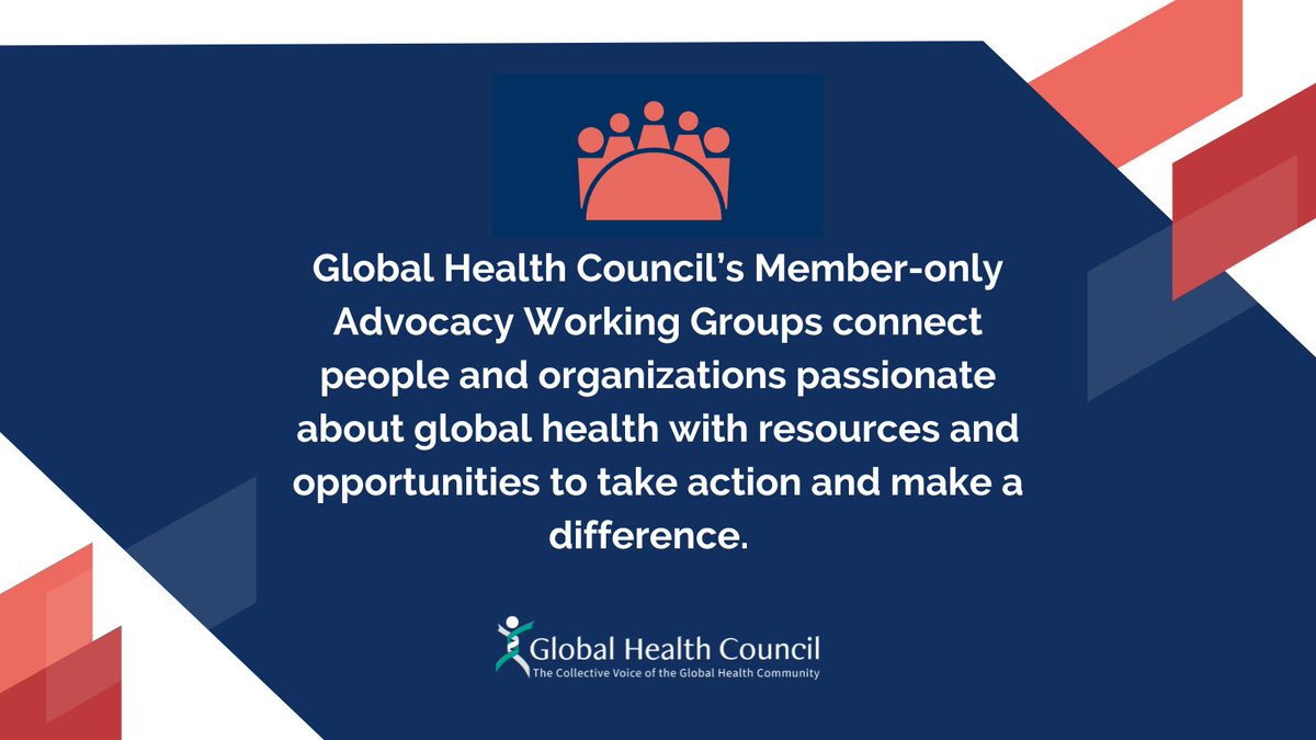 In our recent video, GHC President Elisha Dunn-Georgiou explains that the GHC Working Groups are a place for members to discuss strategy, share information, & align messaging to influence #GlobalHealth policy. Watch the full video and learn more: ow.ly/FmRZ50RzNft