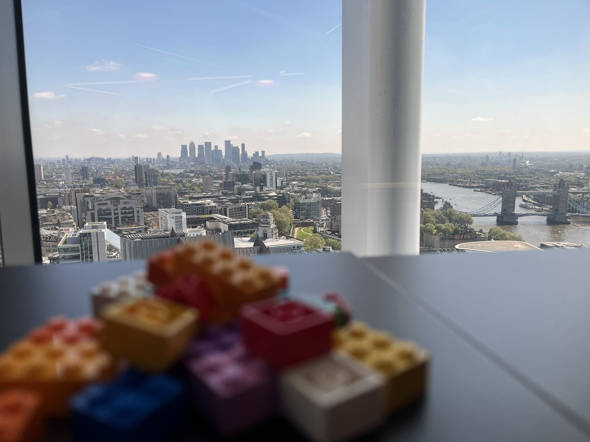 A great view for team activities for Appian today in London! #lego #teambuilding #corporateevents #londonevents