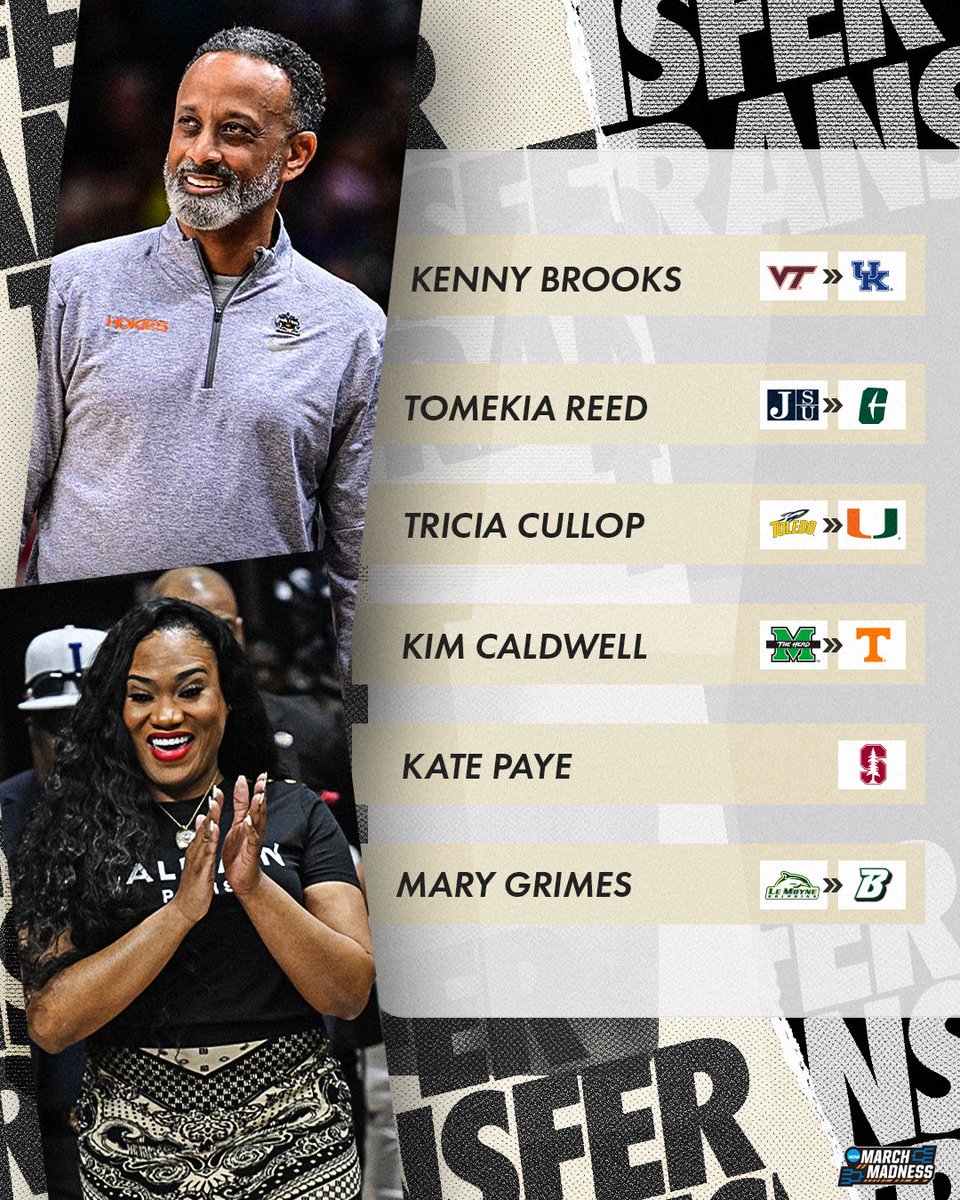 Coaches on the move 👏 #NCAAWBB