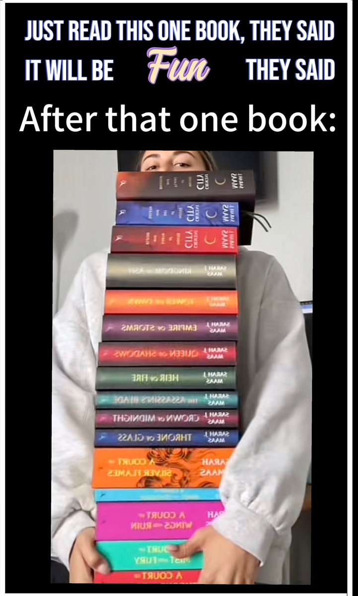 ACOTAR, TOG, and haven’t even started CC yet…
Currently spending sleepless nights doing  *The Tandem Read 📚
#SarahJMaas #BookTwitter