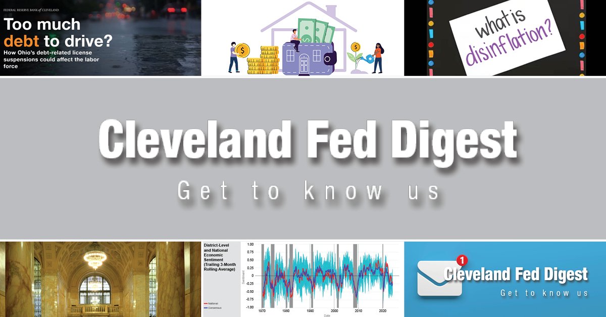 Unpaid debt could prevent 1.7 million Ohio drivers from being able to commute to their jobs or get a job that requires a driver’s license. Learn more about debt-related suspensions in a new infographic, featured in the latest issue of Cleveland Fed Digest: clefed.org/CFD