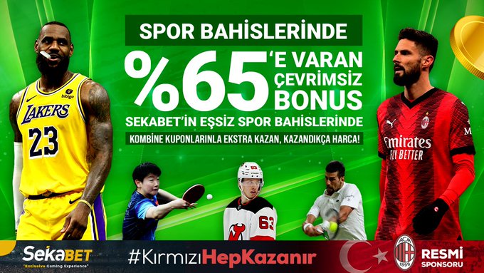 🚀  Spor bahislerinde
😎  %65'e varan çevrimsiz bonus fırsatı!

🏆  Şimdi bahis yap gotur.xyz/go/sekabet.html
 💰 Sekabet farkıyla kazan