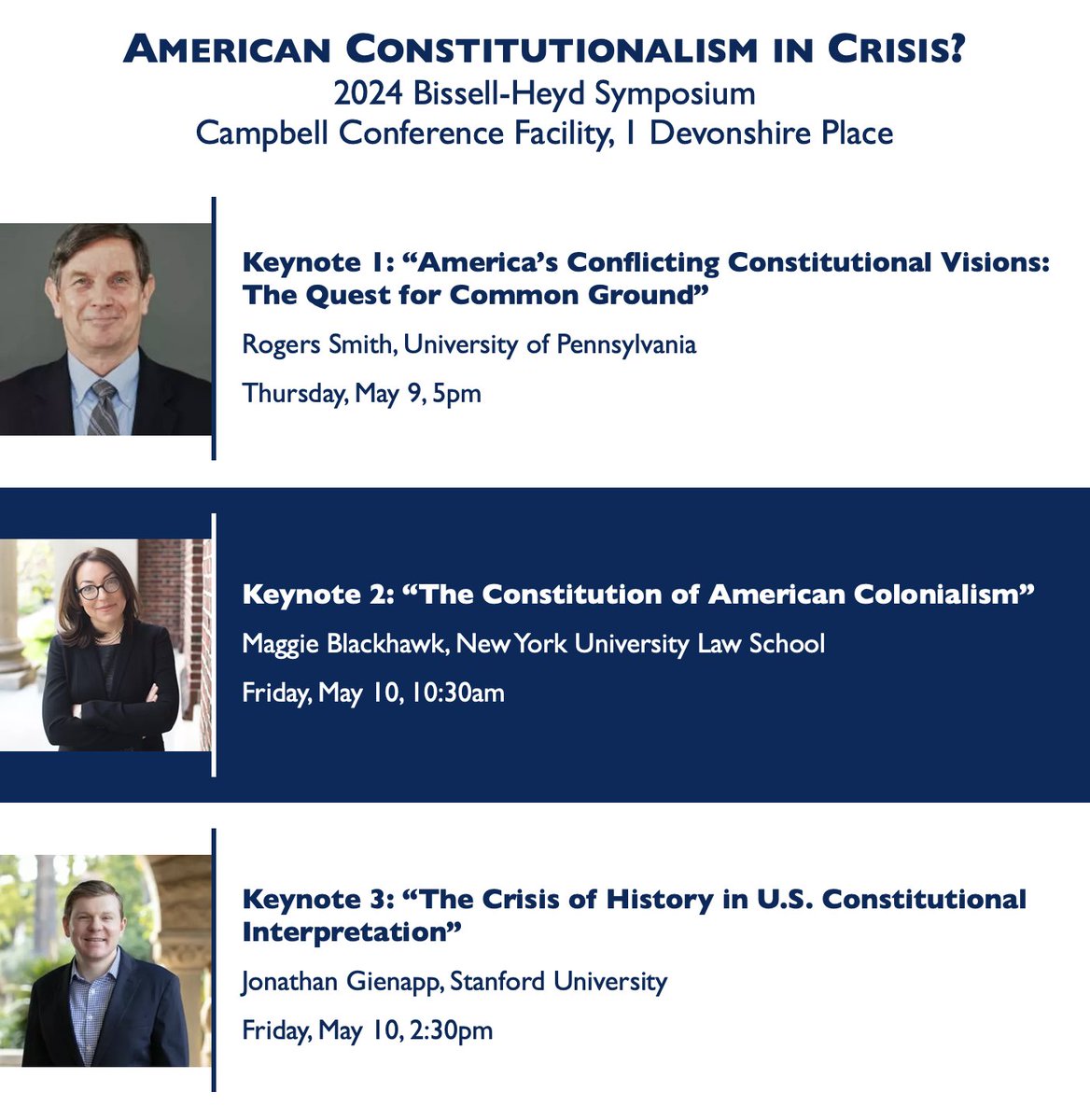 📢STARTING TOMORROW📢 'American Constitutionalism in Crisis?' Keynotes by @MaggieBlackhawk, @TheGNapp, & Rogers Smith Presentations by Yasmin Dawood, @ZedTex, Rob Goodman, Ran Hirschl, @vicnourse, Max Mishler, @RobertSchertzer, & Emily Zackin Details: munkschool.utoronto.ca/event/2024-bis…