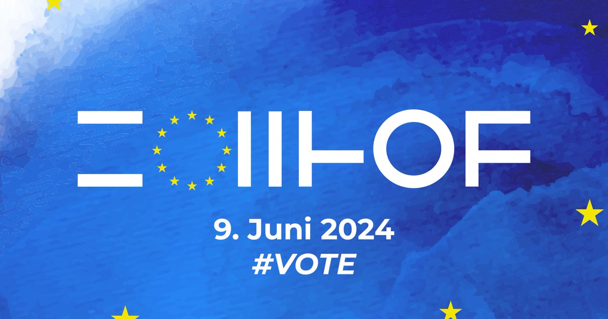 Special reminder: Elections for the European Parliament are coming up on June 9th. Don’t miss your chance to make your voice heard and vote like it matters. #VOTE 🇪🇺 Am 9. Juni zählt's – dann kannst du über die Mitglieder des EU-Parlaments abstimmen. Also: let's go und #VOTE 🗳️