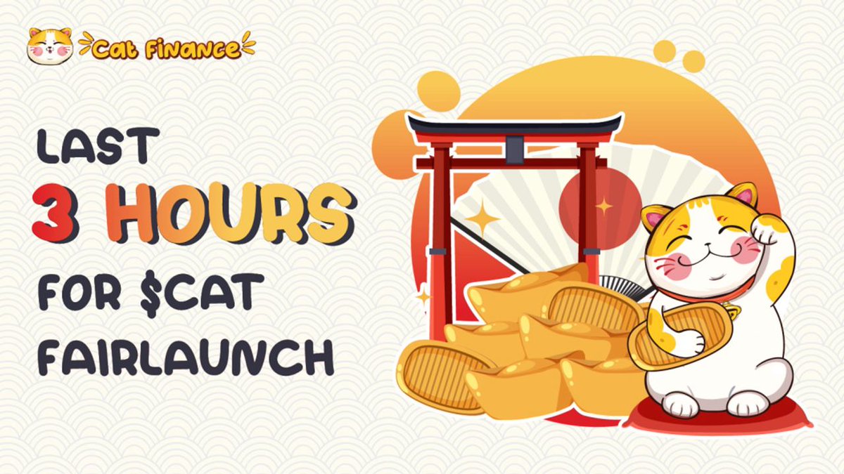 🎉 Just 3 hours left until the FAIRLAUNCH end with excitement! 🚀 ⏳ Last chance to join: pinksale.finance/launchpad/bsc/… 📢 The countdown is on, and the excitement is palpable! So, gather your crew, spread the word, and let's make this Fairlaunch a moment to remember! 🌟🚀