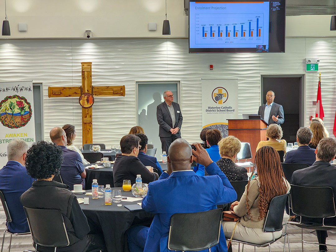 We are truly blessed to have our community leaders join us for this morning's community breakfast. Your support for Catholic education is invaluable. Together, we are nurturing faith-filled futures. #Community #CatholicEducation