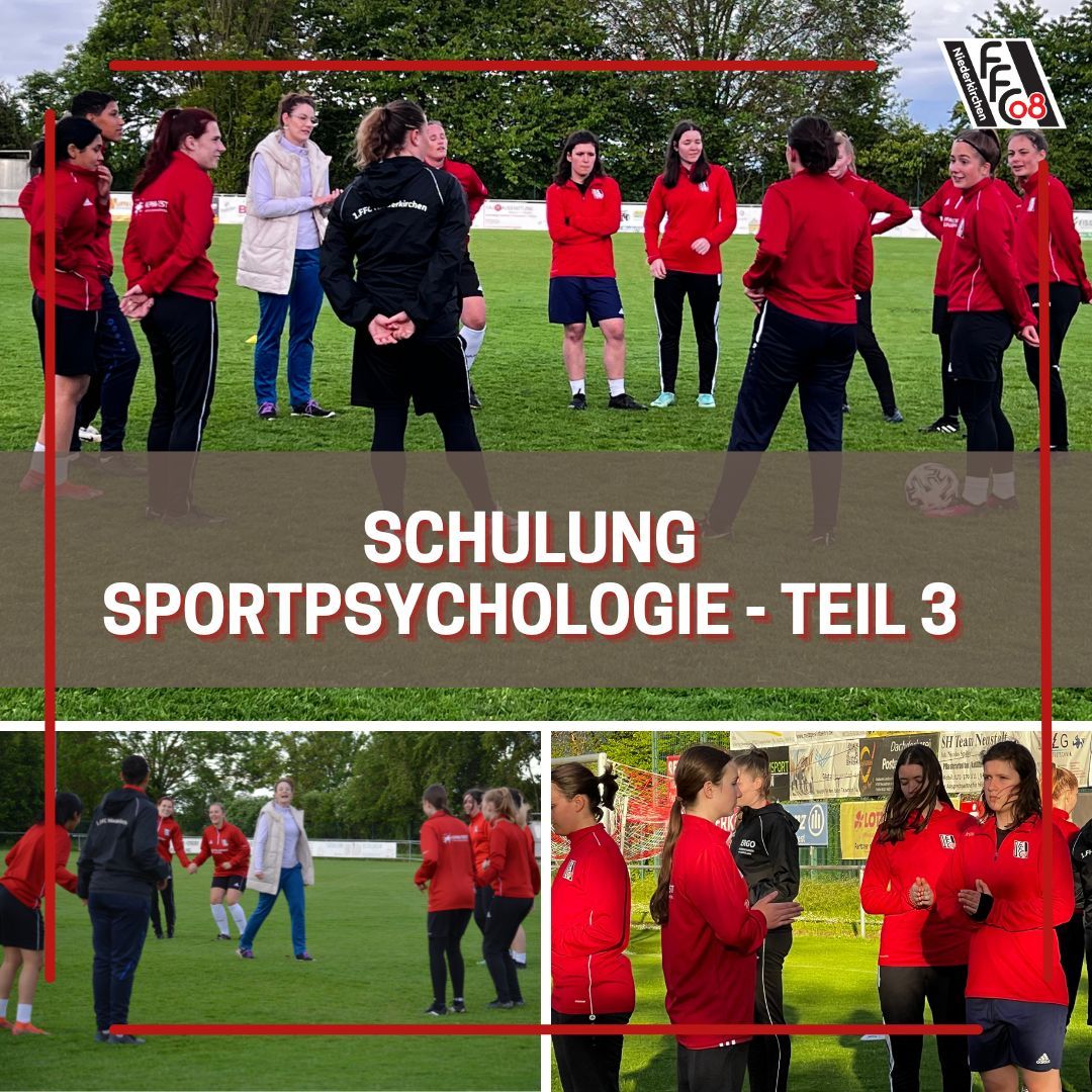 +++ Sportpsychologie Teil 3 +++
Am Montag hatten wir den dritten und vorerst letzten Teil der Sportpsychologie-Workshops mit Svenja Gimbel. 👉 Svenja, vielen Dank für die super Schulungsreihe.

#ffc_n #niederkirchen #zsammestark #MehrAlsfußball #Sportpsychologie