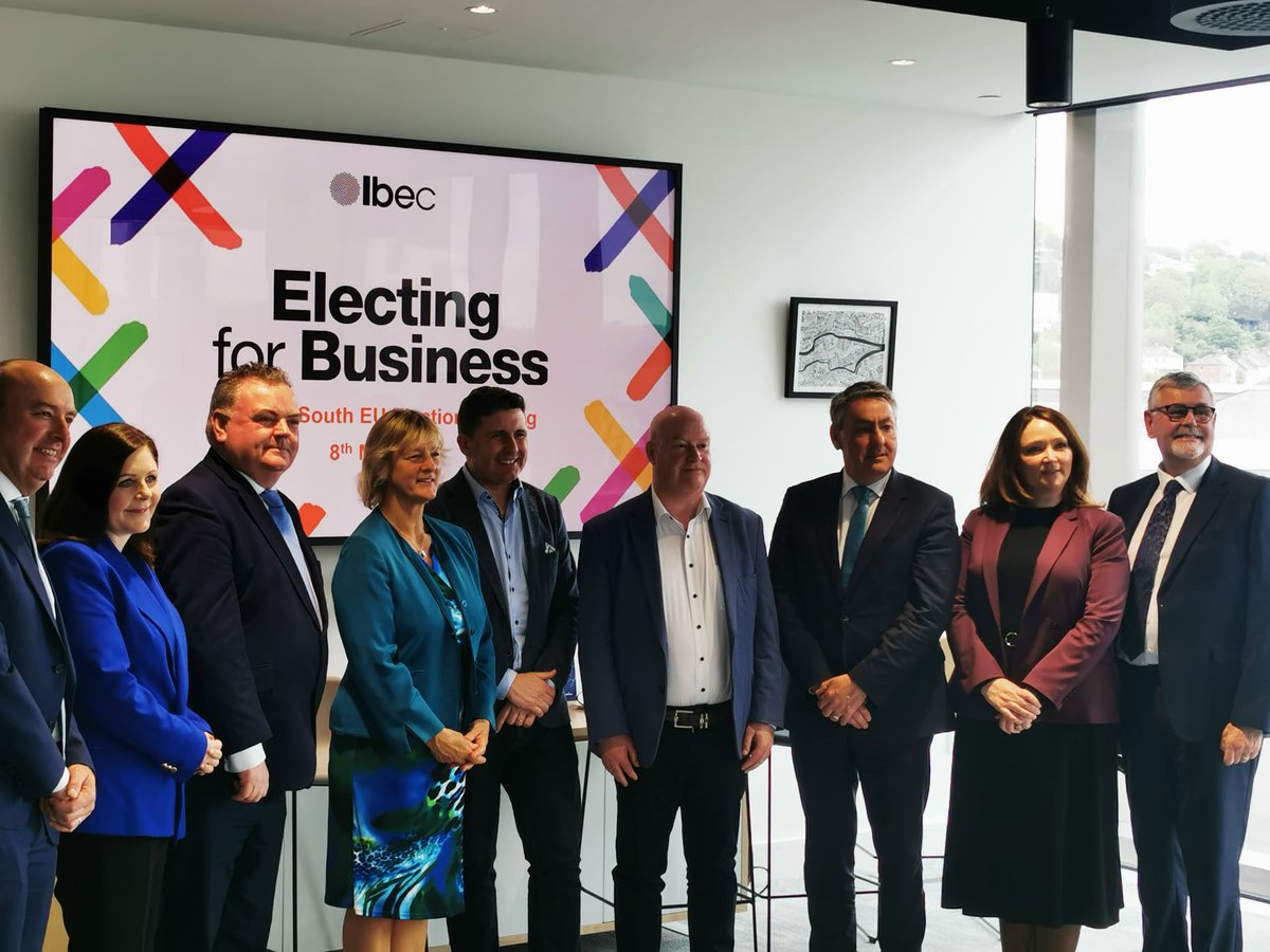 I had a great afternoon taking part in @ibec_irl’s #ElectingForBusiness hustings today for the #IrelandSouth constituency. Thank you to @ibec_irl for arranging such a great event.