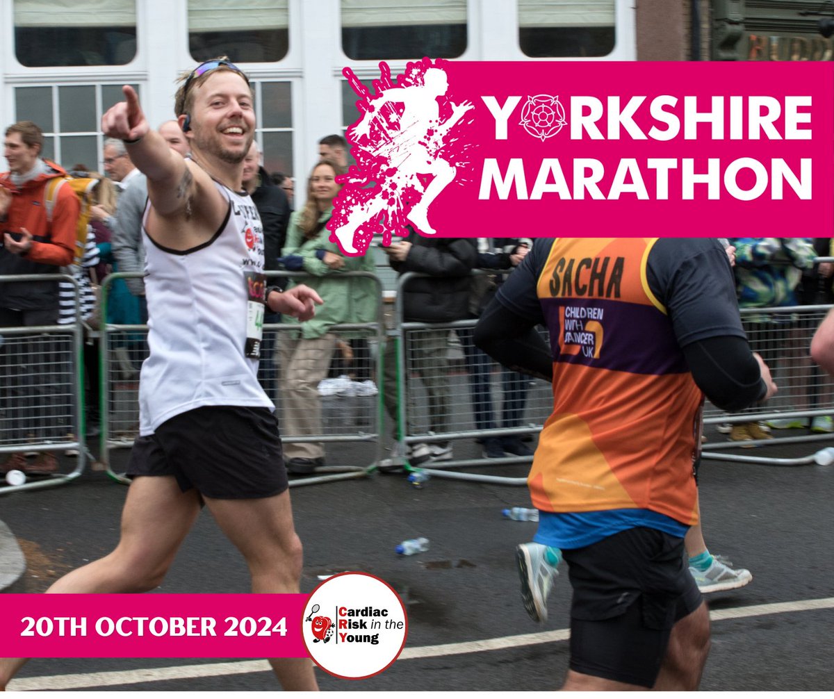 Run for Team CRY on the 20th October in the 2024 Yorkshire Marathon! This event, known for its flat and speedy course, highlights the city & countryside all in one -appealing to both runners hoping for a personal best and beginners. c-r-y.org.uk/the-yorkshire-…