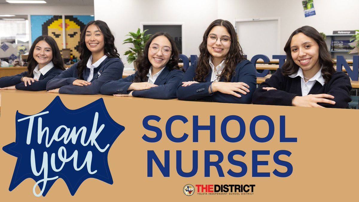 Honoring our superheroes in scrubs! It's #NationalSchoolNurseDay and we applaud👏 you for keeping our students healthy and safe. Here's a big thank you from #THEDISTRICT! 💉💊 #SchoolNurseAppreciation