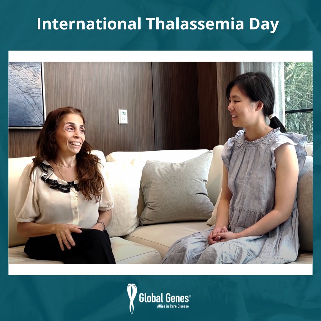 GlobalGenes's tweet image. Today is #InternationalThalassemiaDay (May 8). Maria Hadjidemetriou, who lives with thalassemia, met with her #RARECompassionProgram partner, med student Julia Su, to talk about the obstacles thalassemia patients face. Watch: globalgenes.org/video/bright-f…