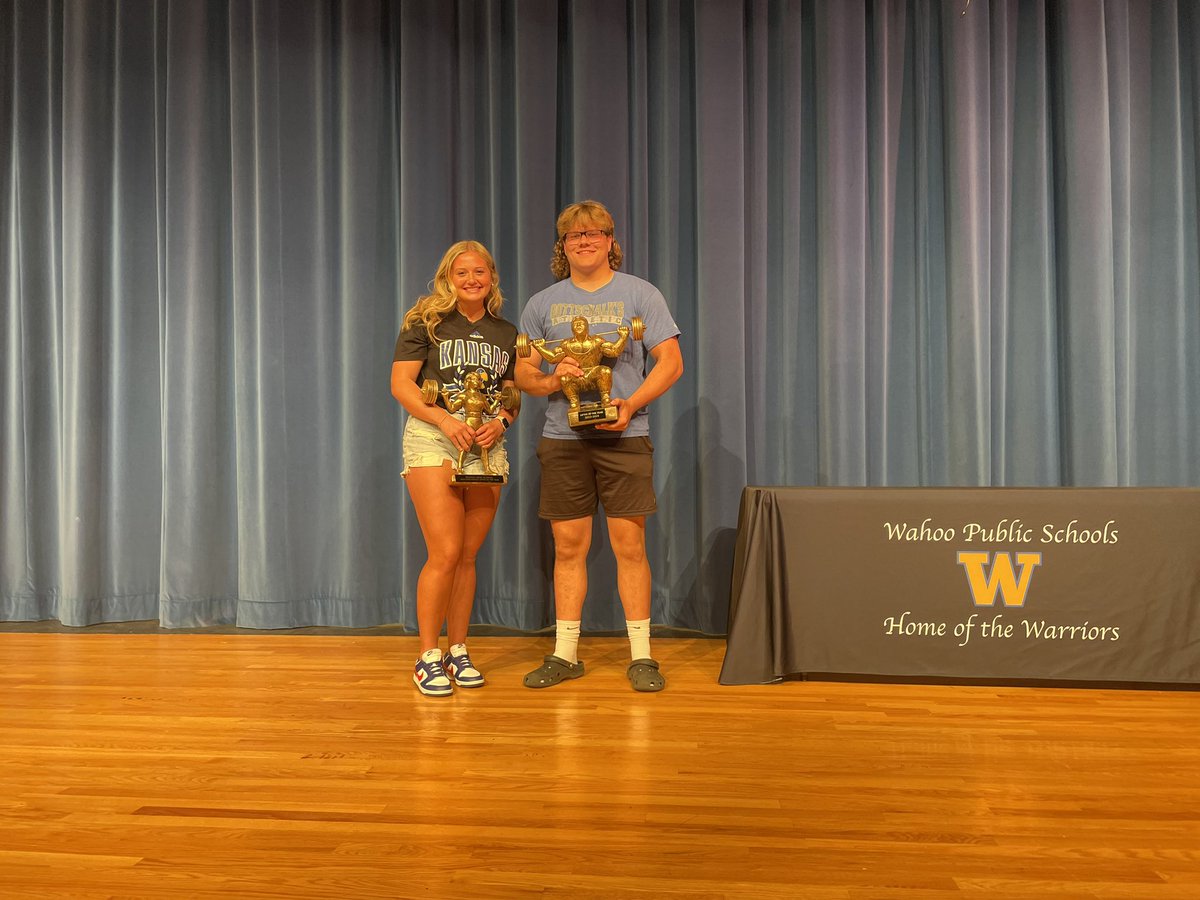 2024 lifters of the year!
Female- Ava Lausterer
Male- Jake Scanlon