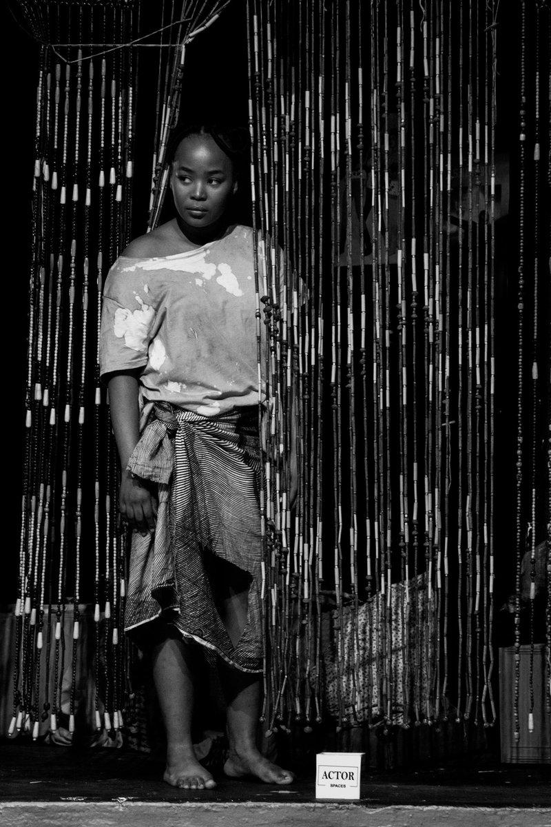 THEATRE SPACES ARCHIVES | RUINED 🎭 Fulu Mugovhani as Sophie on Ruined (2022) at the Market theatre. #ActorSpaces #TheatreSpaces #Ruined